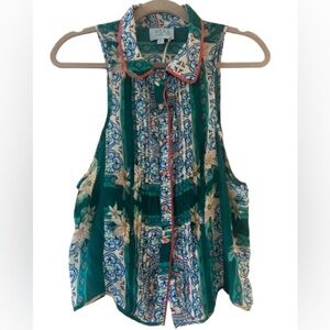 NWOT Taj by Sabrina Crippa Tank Blouse Size L